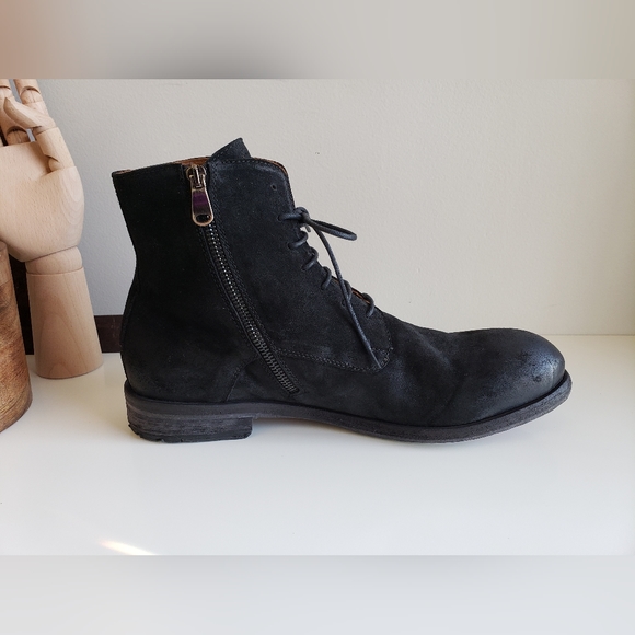 BNWT INTENSI black suede boots made in Italy - Picture 4 of 13